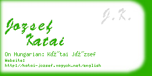 jozsef katai business card